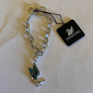 Swarovski Chain Bracelet with Fairy Charm NWT
